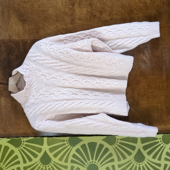 100% Cashmere Cable-knit Turtle neck Sweater - Nieman Marcus size 2 - Picture 1 of 4